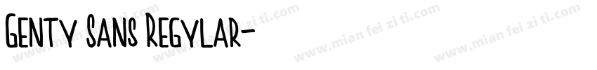 Genty Sans Regylar字体转换